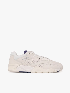 Ventilated Mesh Comfort seekers Game Trainer Off Wht Dk blu leather