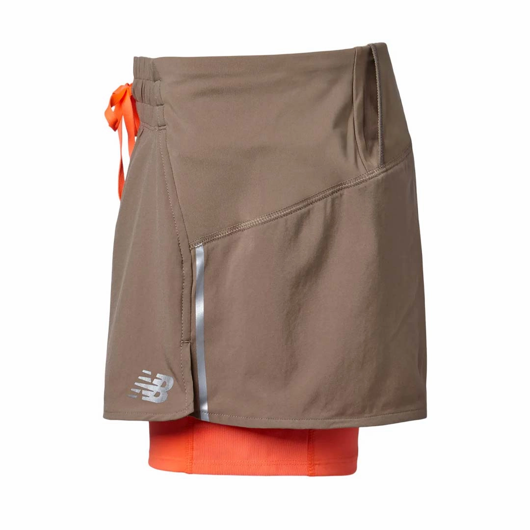 Compression Support Lining Modern Relaxed New Balance - Women's 2 in 1 Running Shorts (WS21271 MS)