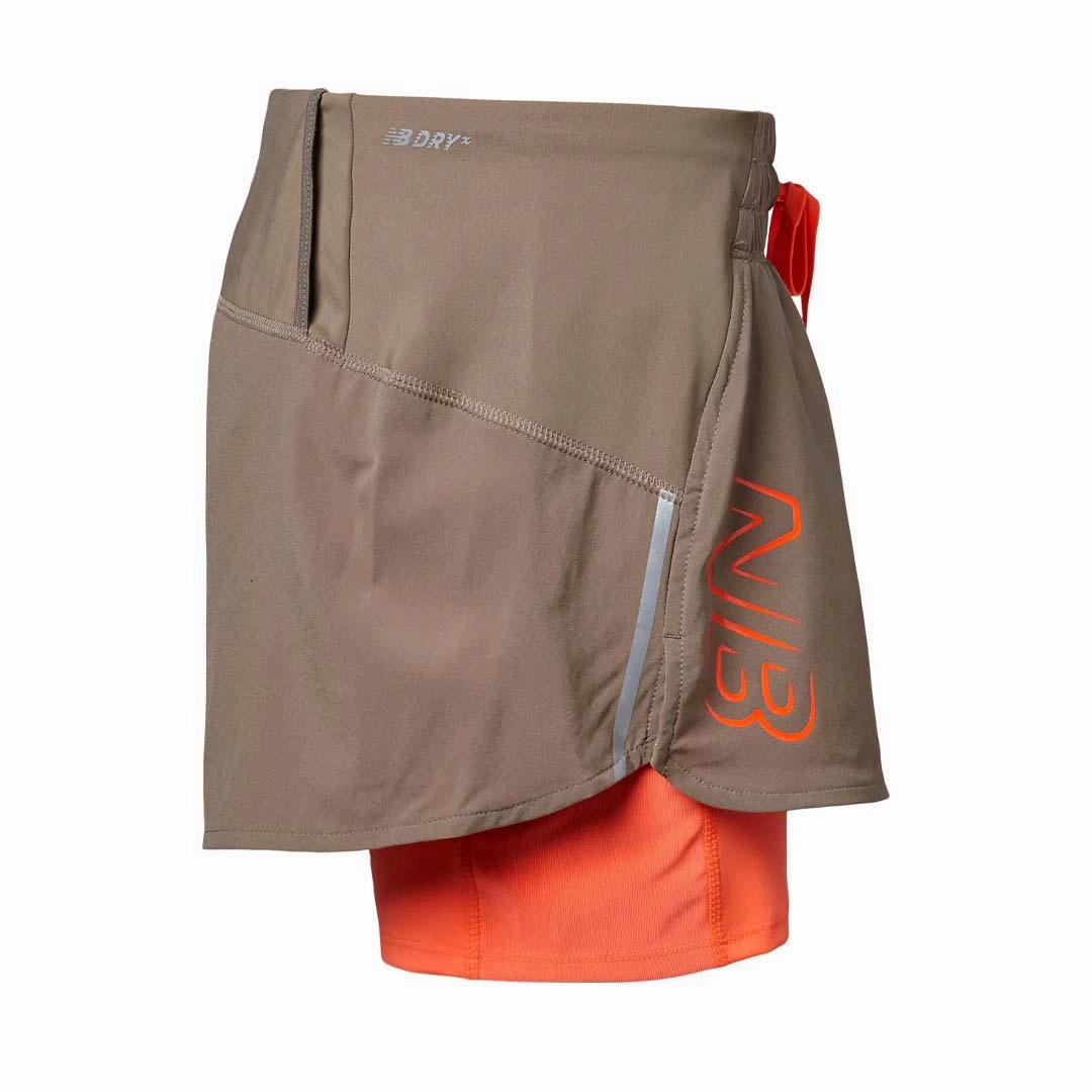 Weekend Style New Balance - Women's 2 in 1 Running Shorts (WS21271 MS)