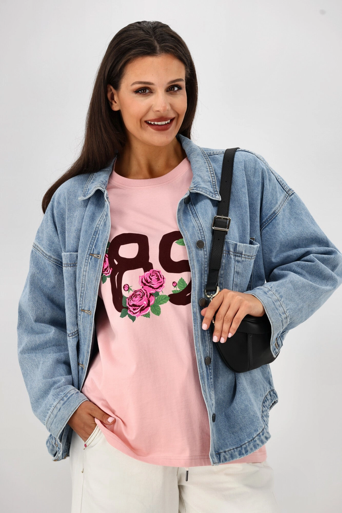 Active Wear Sporty Comfort Rebel Club Collegiate 89 Boyfriend Tee Pink