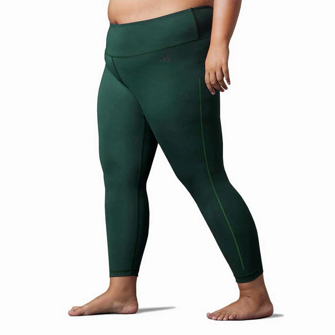 adidas - Women's Balance Yoga 7/8 Leggings (Plus Size) (HZ9080) Utility Pockets
