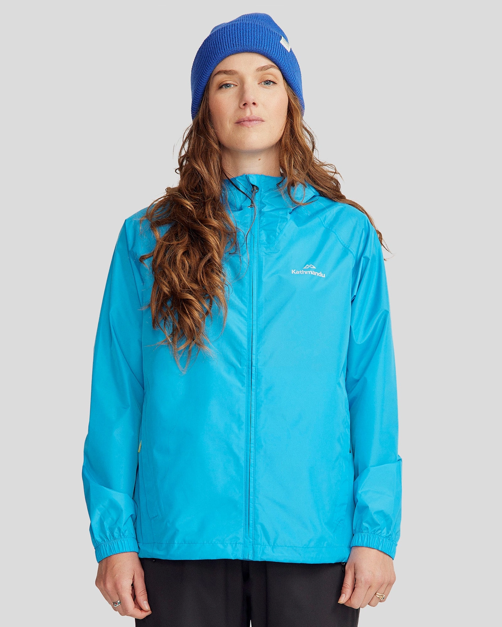 Women's Pocket-it 2-layer Rain Jacket - Sea Blue Three Layer Laminate Ultra Compact Packing Design