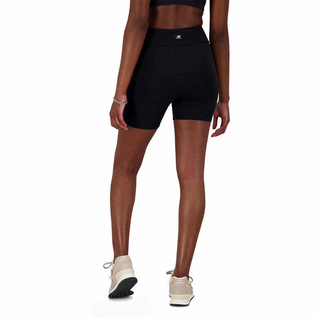 High-rise waist New Balance - Women's Bike Shorts (WS31504 BK)