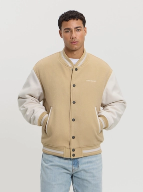 Everyday Active Style GUESS Jeans Beige Bomber Jacket
