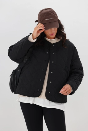 Convertible Features AS Colour Wo's Quilted Jacket Black