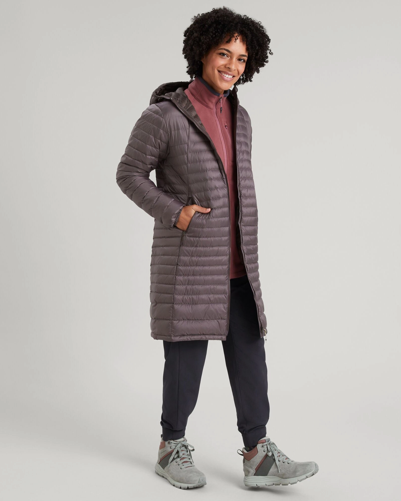 Daily Essential Women's Heli R Down Parka Jacket - Light Quartz