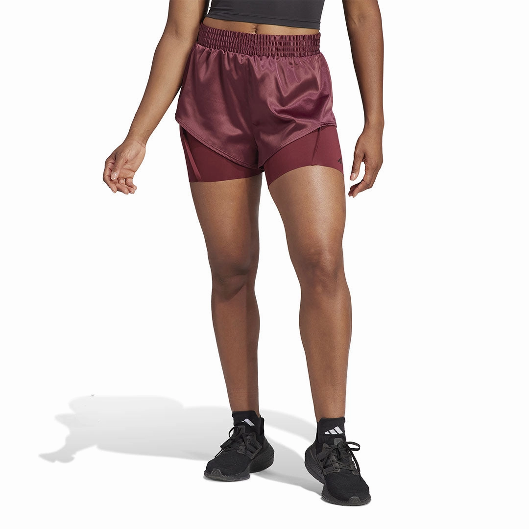 Snug Fit adidas - Women's Power AEROREADY 2-In-1 Shorts (IL9448)