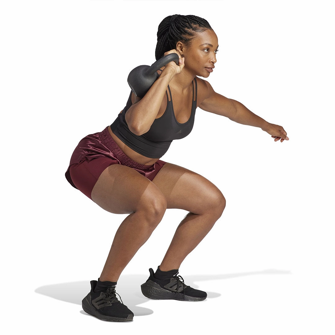 adidas - Women's Power AEROREADY 2-In-1 Shorts (IL9448) Full Coverage Adjustable Fit