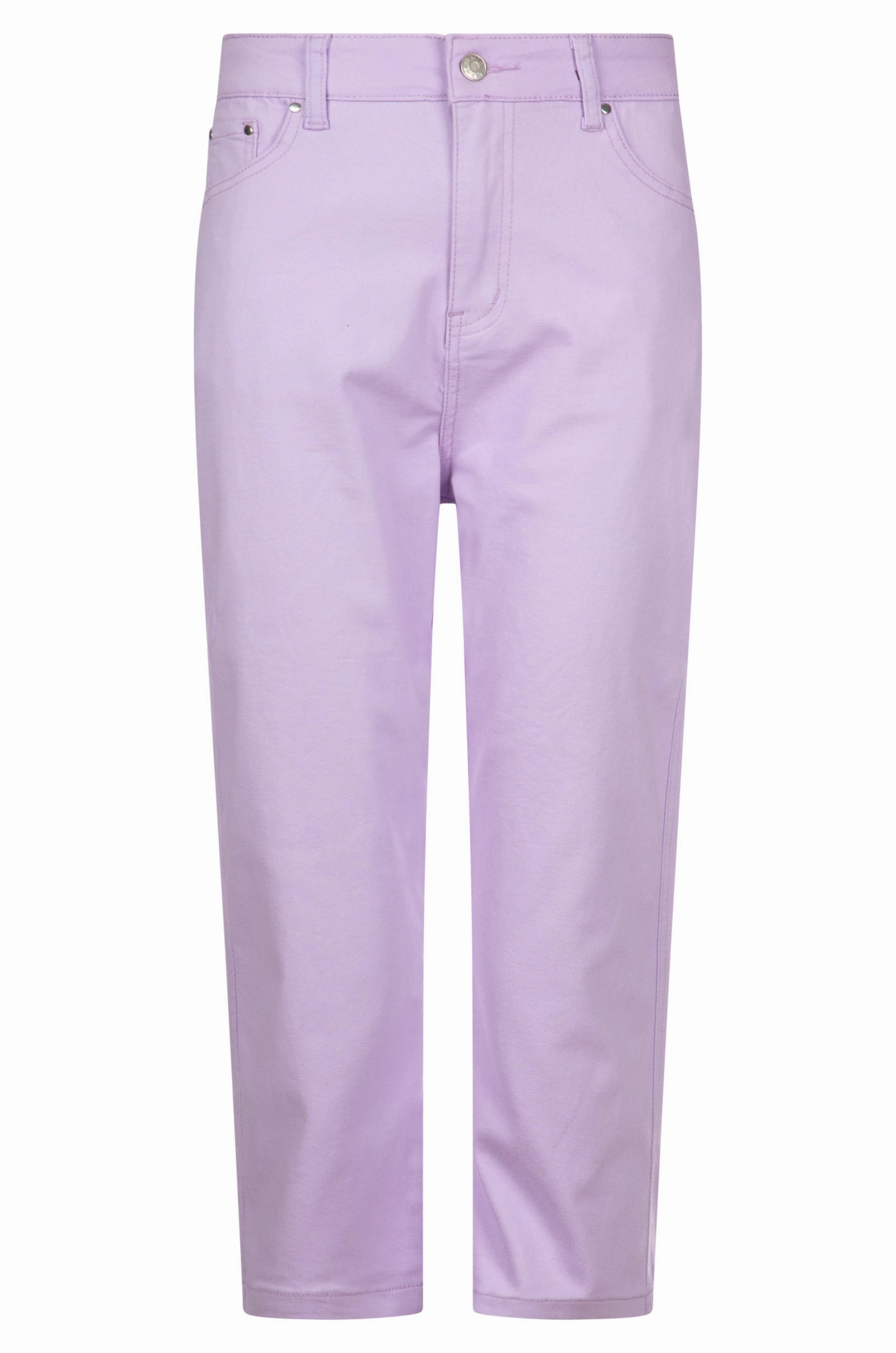 Quick Dry Fabric Beach Day Winter Warmth Classic Stretch Cotton blend MId Calf Jeans | LILAC | 6923A1