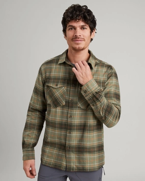Polished Finish Limited Edition Men's Carrillon HF Long Sleeve Shirt - Beech/Canvas Check