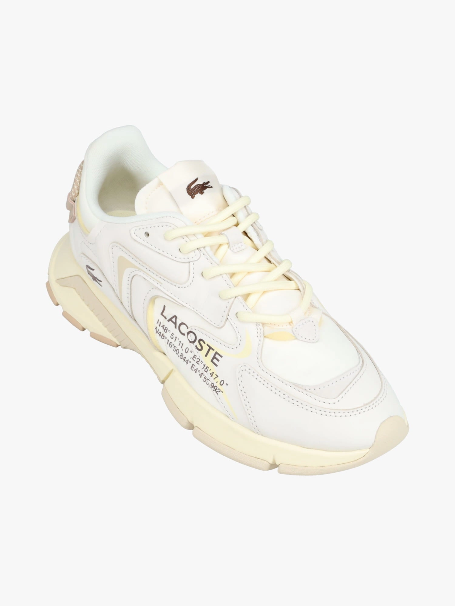 Mid Cut L003neo Off Wht Lt brn leather