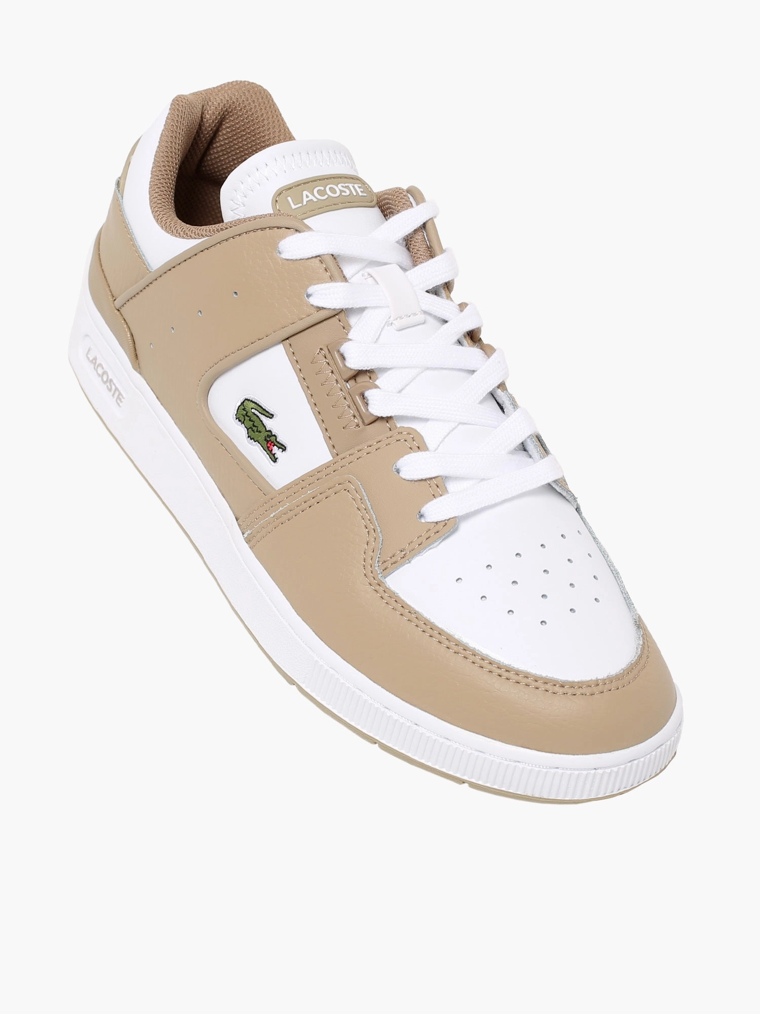 Court Cage Lt Brw Wht leather Foam Midsole Cushioning