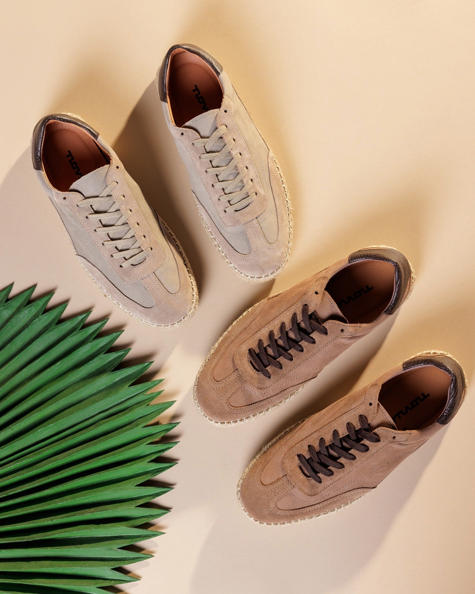 Roque Marron Lea perforated panels Vulcanized Sole Tech