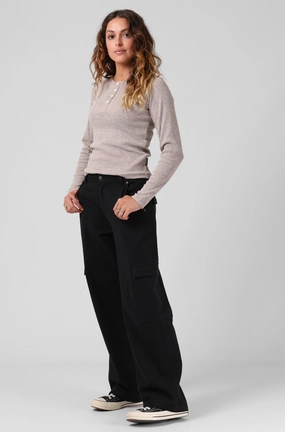 RPM Cargo Pant Black For Teens Anti Odor Plus Size Soft Touch