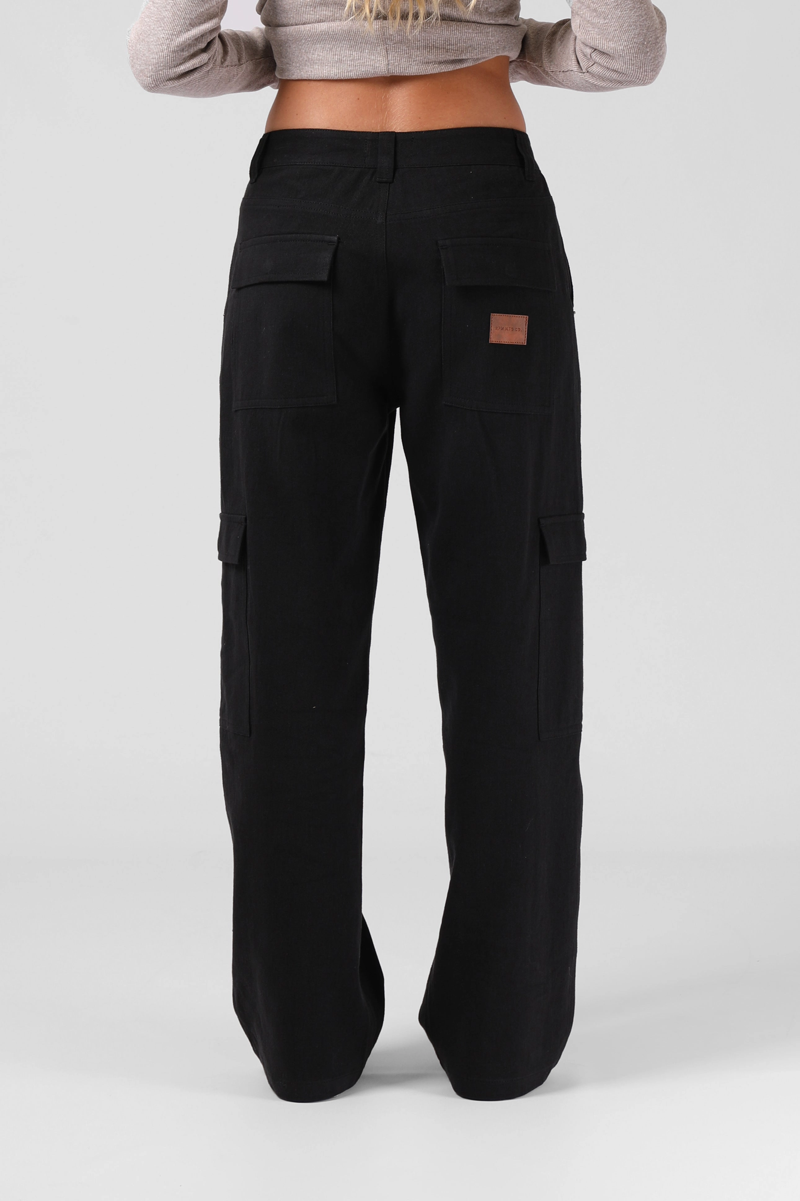 RPM Cargo Pant Black Brushed Inner Layer Everyday Comfort Wear