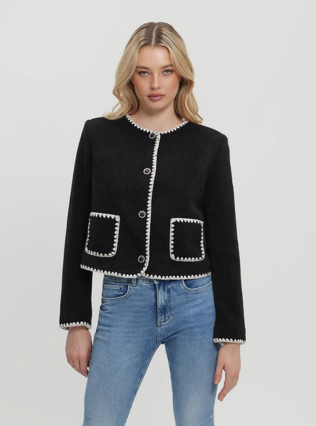 Black Lucilla Jacket Practical Cold Piece