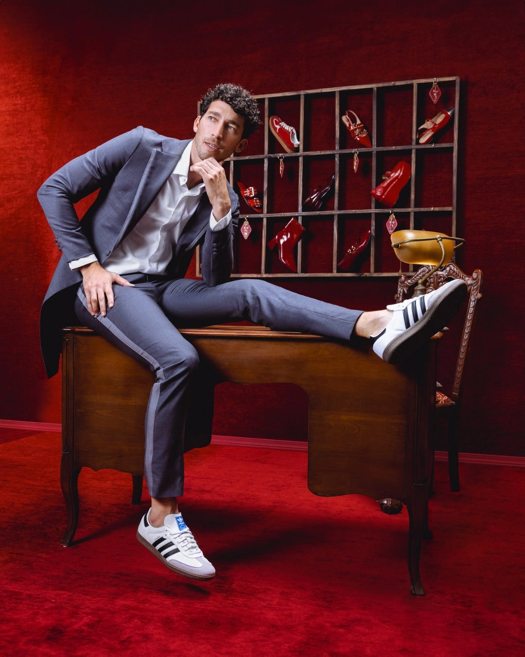 Durable Rubber Compound Samba OG White Black gum leather