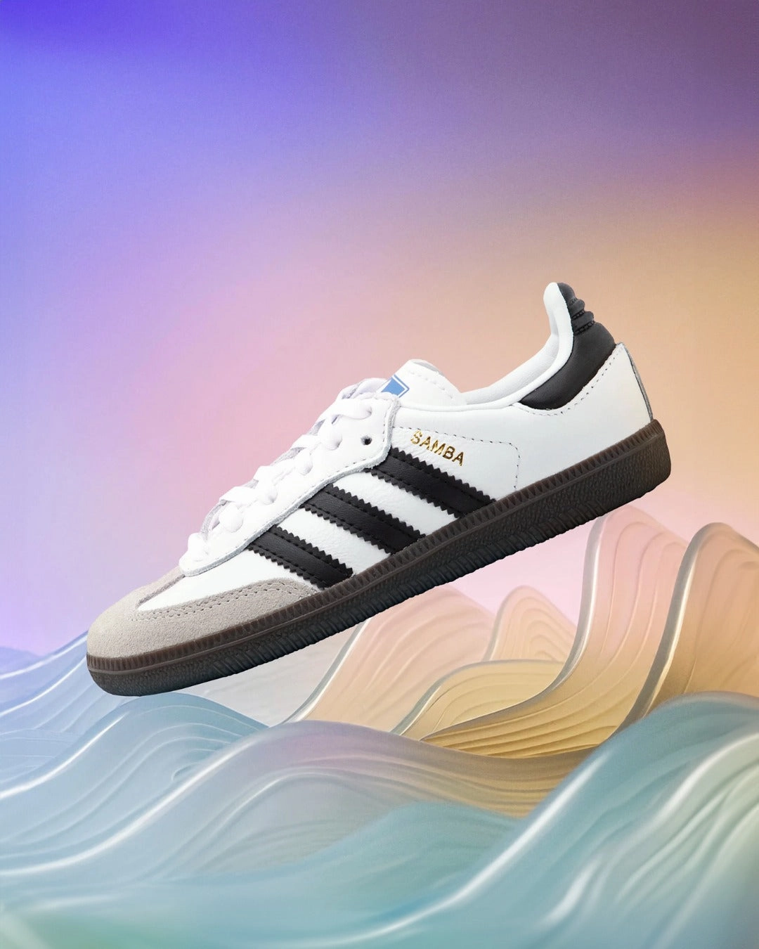 Water resistant coating Samba OG White Black gum leather