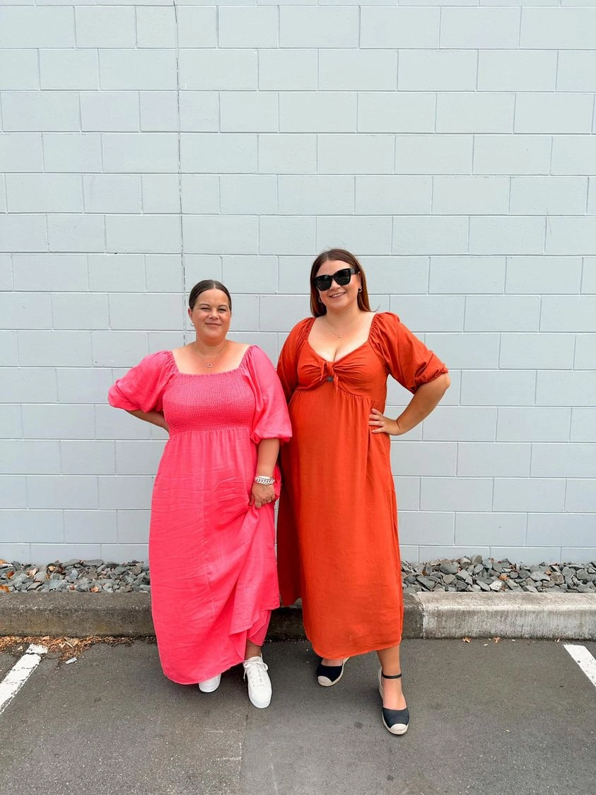 Sass Francesca Tie Front Dress Pink Fresh Outfit Simple yet chic gown