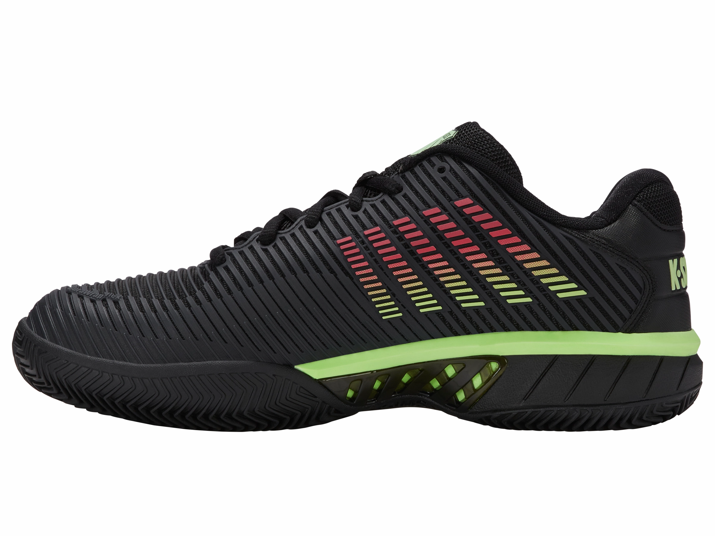 Durable ease Fit Flex 06614-034-M | HYPERCOURT EXPRESS 2 CLAY | BLACK/SOFT NEON GREEN/NEON LAVA