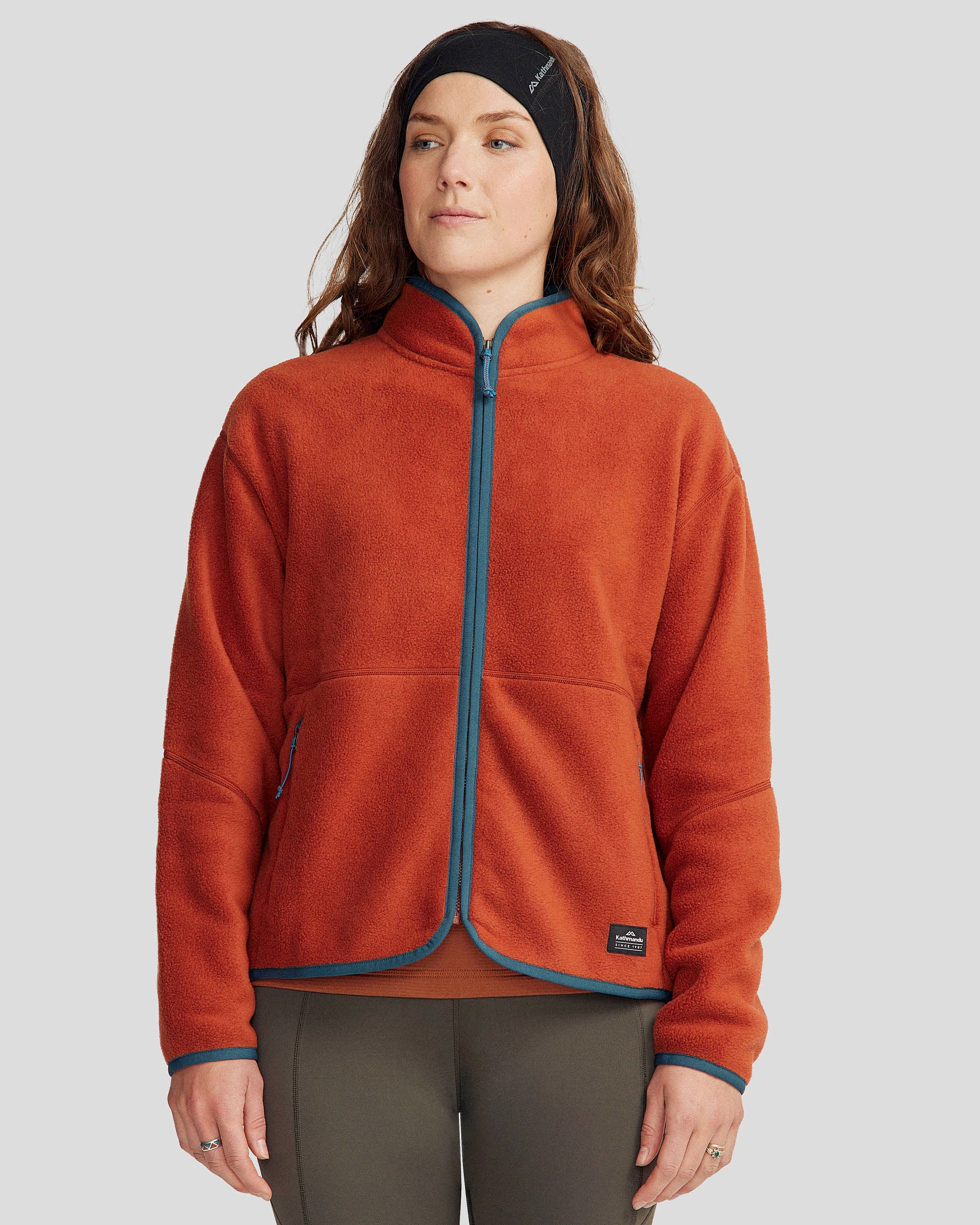 Women's Trailhead Fleece Jacket - Redwood Noise Reduced Fabric