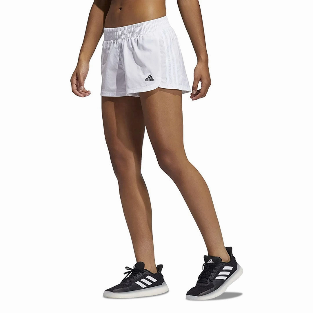adidas - Women's Pacer 3-Stripes Woven Shorts (GQ5074) Soft Lines