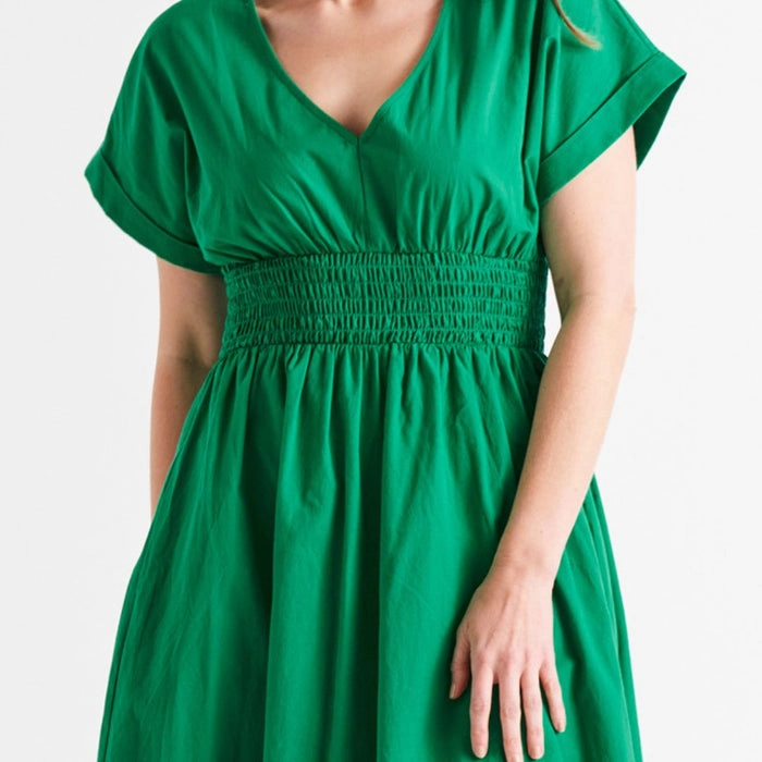 All Timewear Long Sleeve Betty Basics Carrie Dress Holly Green