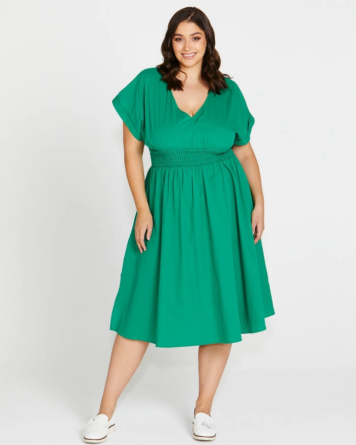 Versatile dress for layering Betty Basics Carrie Dress Holly Green