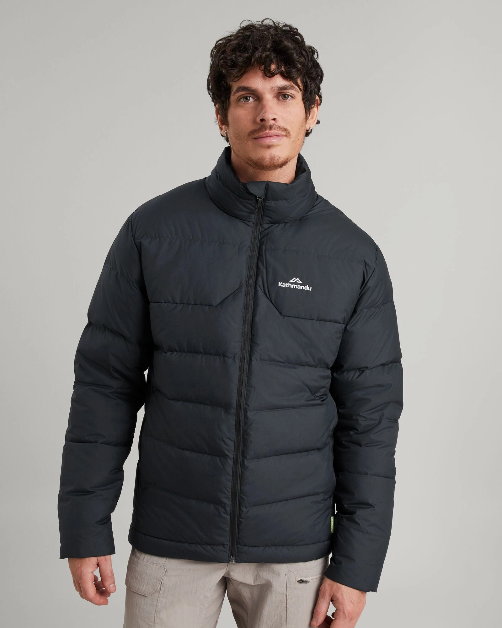 Windproof Inner Layer Men's Epiq Down Jacket - Black