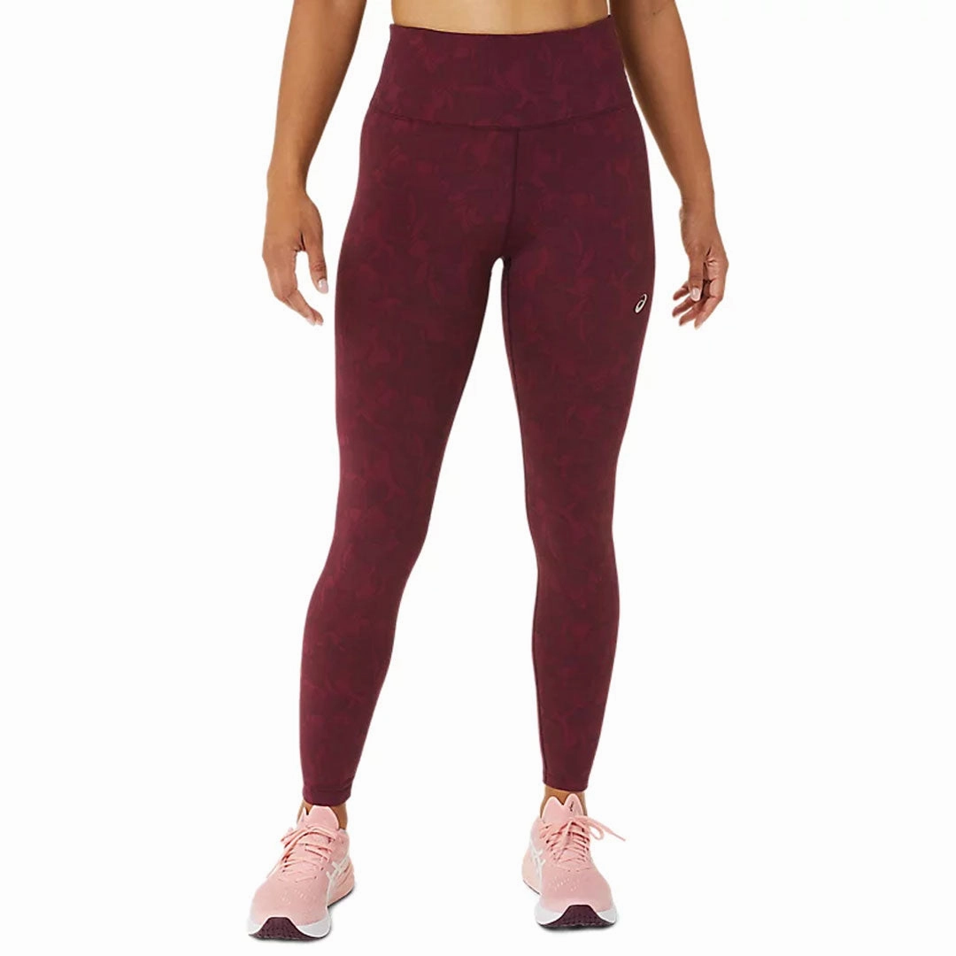 Stretch Panels Snug Waist Asics - Women's Runkoyo Jacquard Tights (2012C390 500)