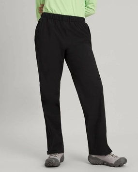 Fashionable Fit Women's Trailhead Stretch 2.5-layer Rain Pants - Black Stingray