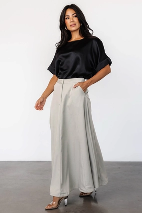 Hand Stitched Shaylyn Maxi Skirt | Natural
