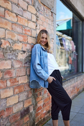 For Adults Slim Fit Shine On Essentials Comfort Jogger Black