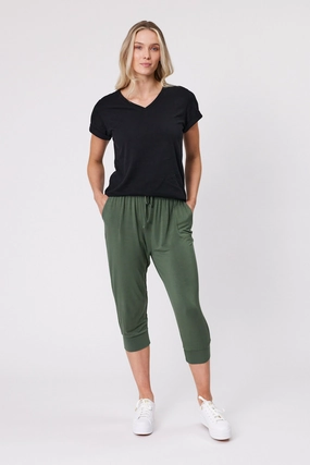Shine On Essentials Comfort Jogger Khaki Casual Wearer Loose Fit
