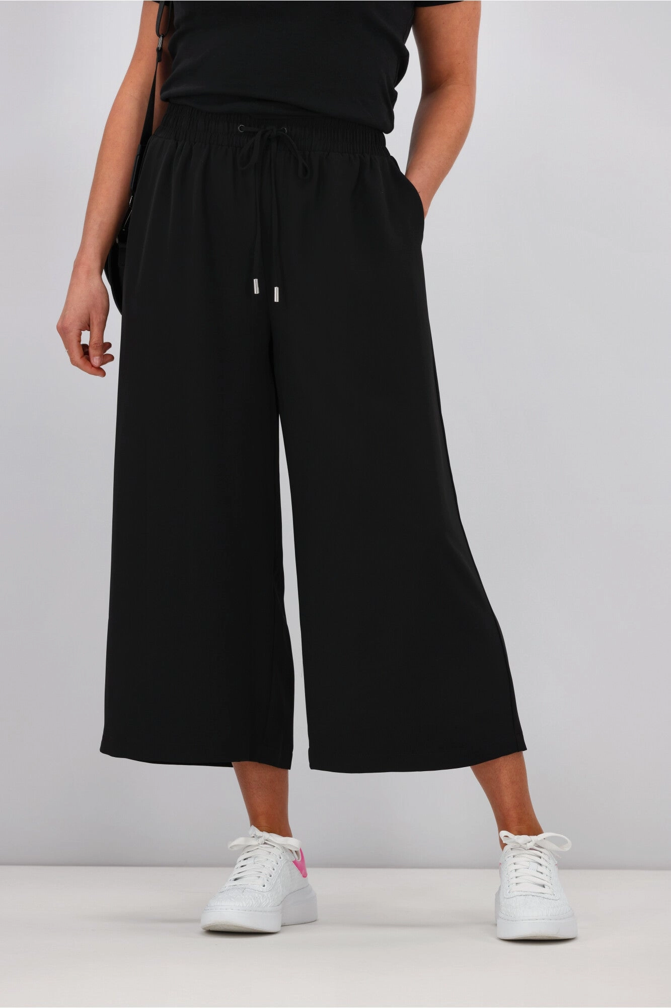Shine On Label Cropped Rowen Wide leg Pants For Teens School Sports Evening Walk Casual Wearer