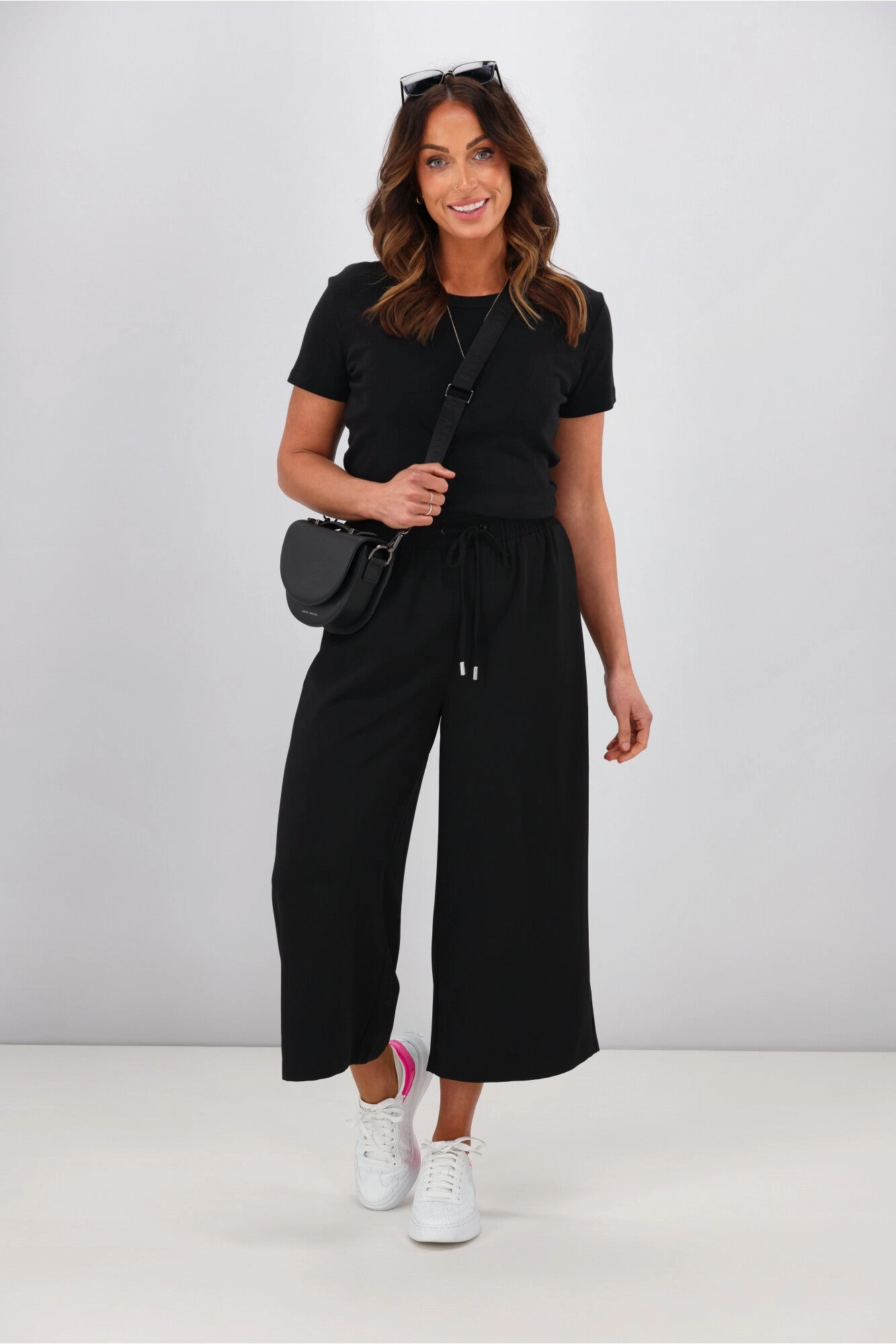 Shine On Label Cropped Rowen Wide leg Pants Casual Layers