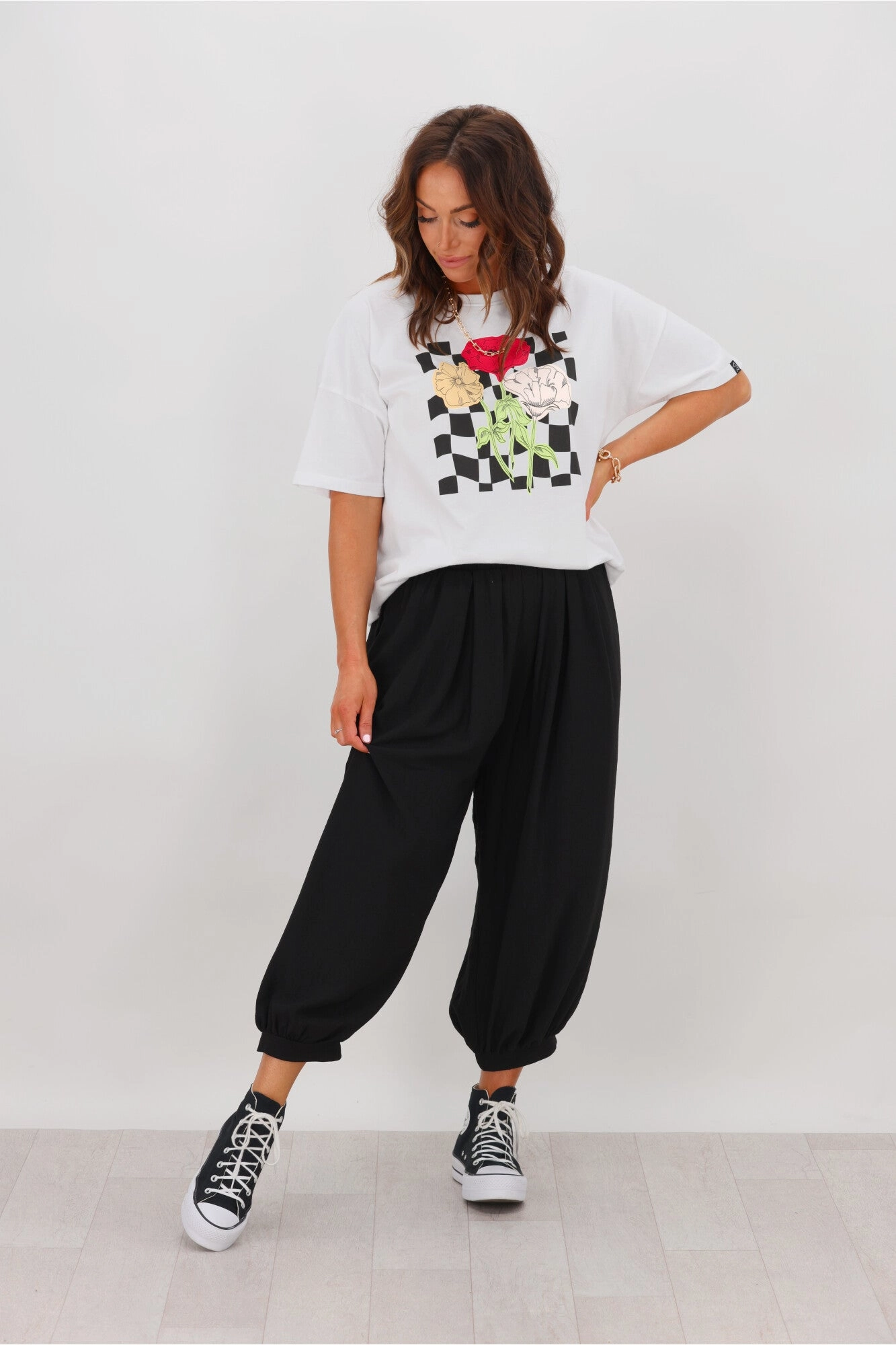 Anti Clogging Chafe Resistant Shine On Label Kyoto Linen Look Harem Pant