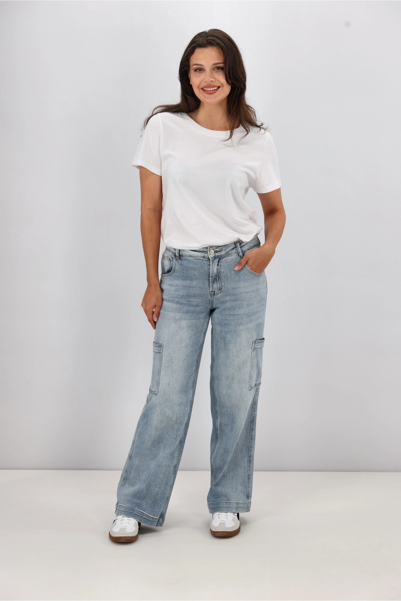 Shine On Label Romeo Cargo Pocket Jean Morning Stretch Minimalist Style