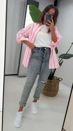 Gym Essentials Shine On Label Ryker Slim Leg Turn Up Cuff Jean Indigo