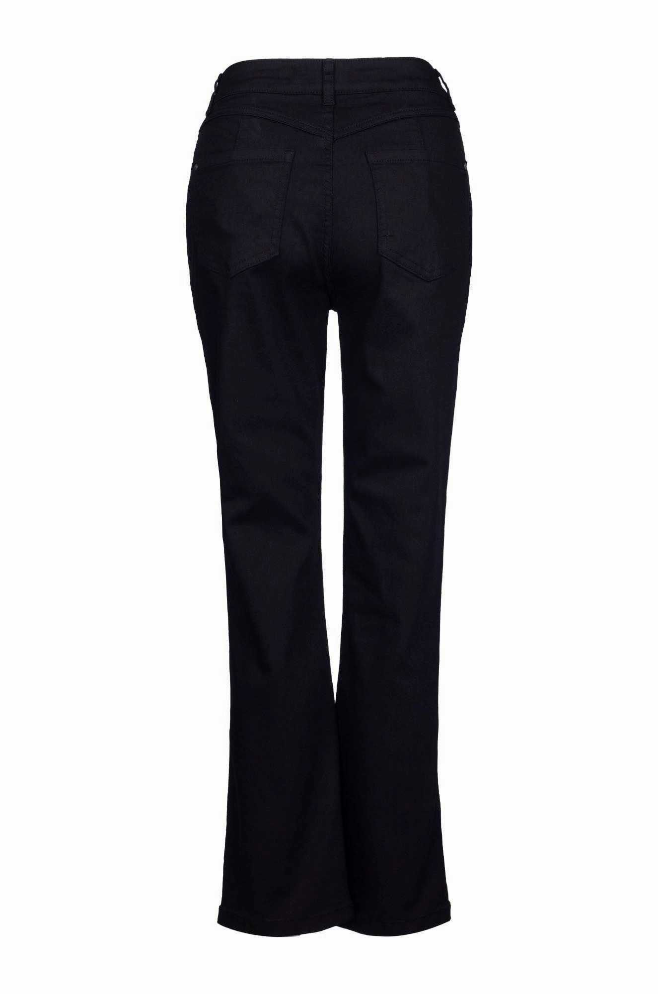 Modern Weekend Style Modern Outfit Short Coloured Denim Jeans | Black | 6902B1