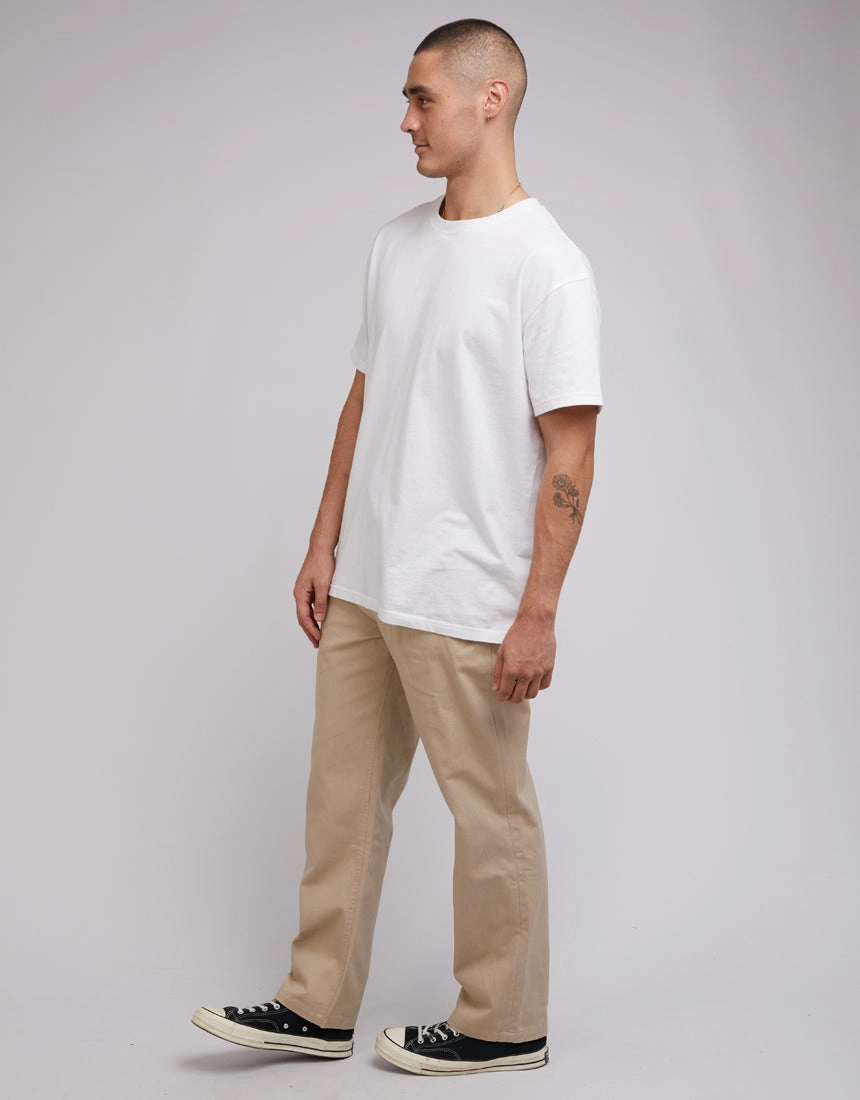 Silent Theory Mens Rumble Pant Tan Extra Soft Evening Walk Second Skin Feel