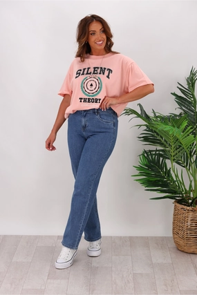 Gentle Fit Silent Theory Mila Comfort Straight Jean Blue