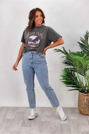 Simple Form Silent Theory Monica Mom Jean Heritage Blue