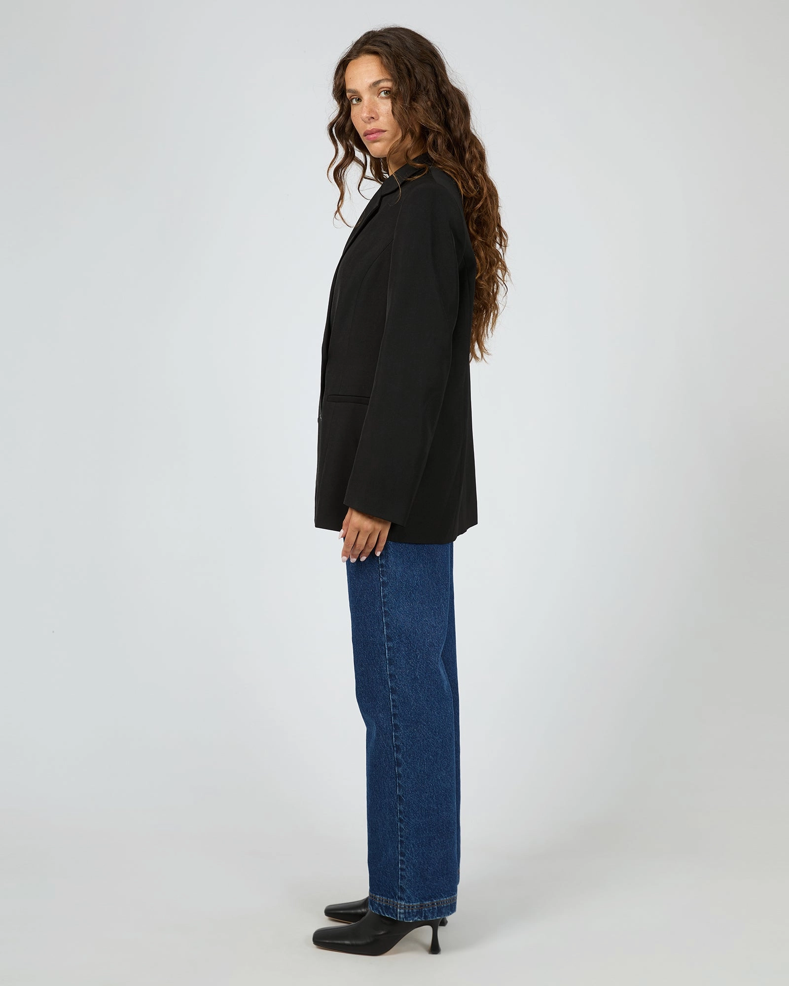 Stylish Daily Fit Silent Theory Owen Blazer Black