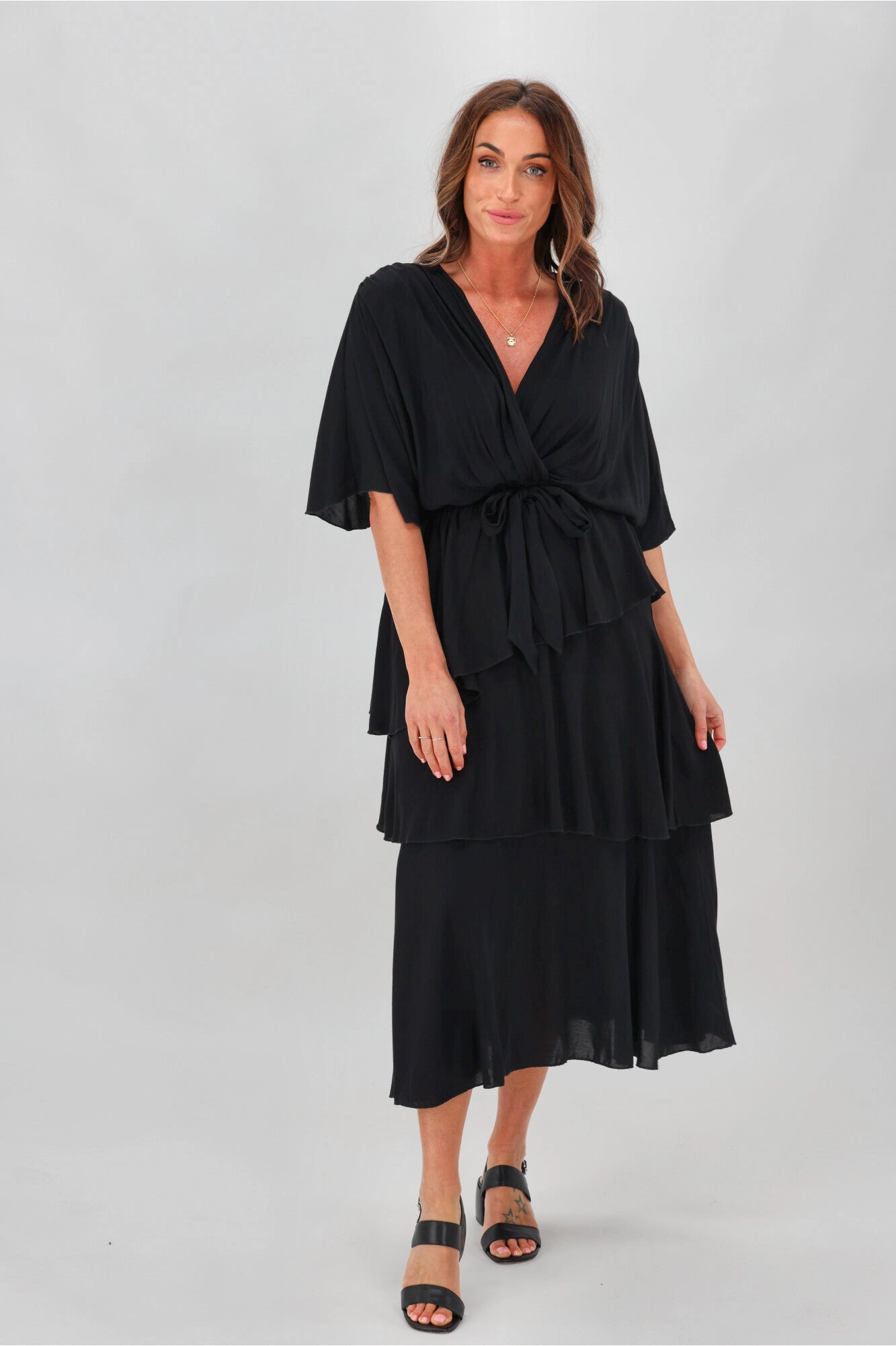 Flattering Fit for All Brunch Fit Fate All For You Maxi Dress Black