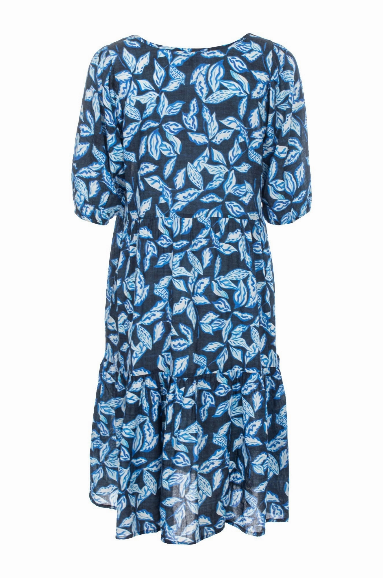 Dress | Navy Leaves | 6533C1 Happy Fit Autumn-Season