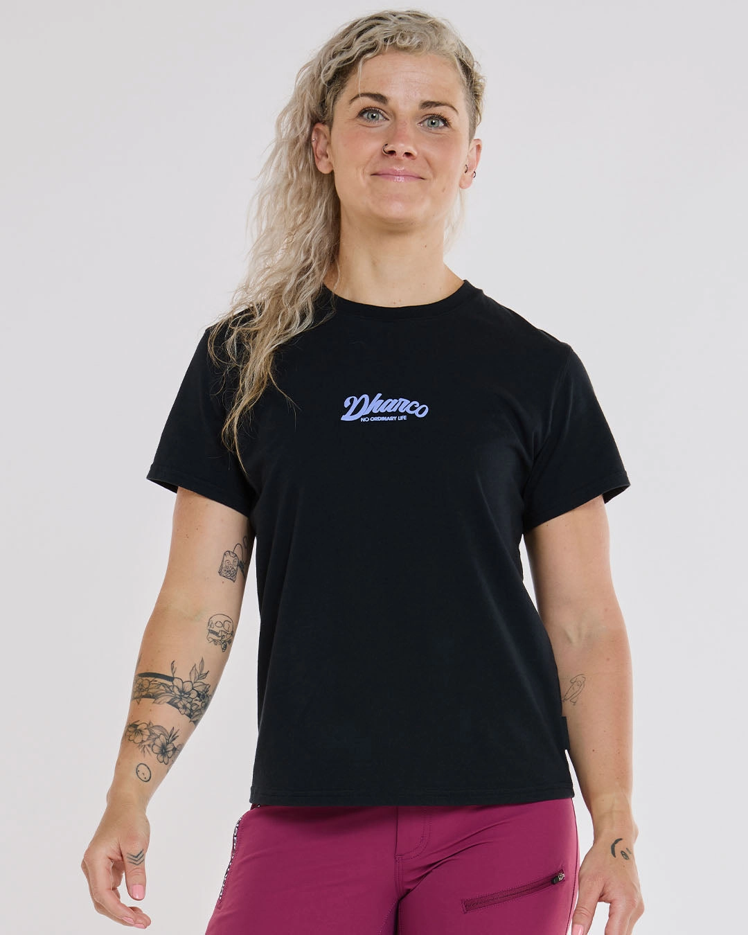 Womens Cotton Tee | Black Prom