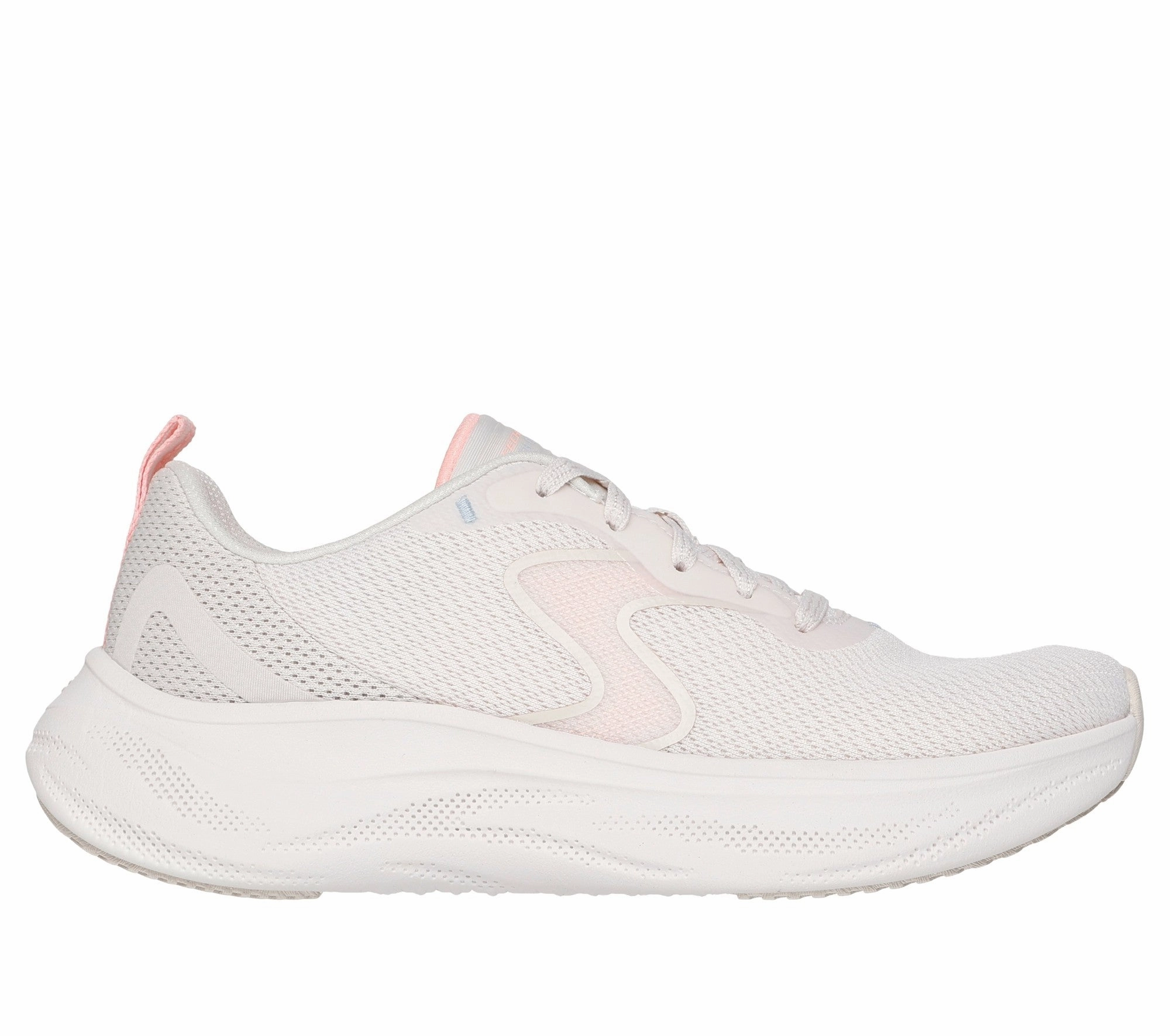 Low Collar Design Skecher Skech Cloud | NATURAL/PINK | 150562 C1
