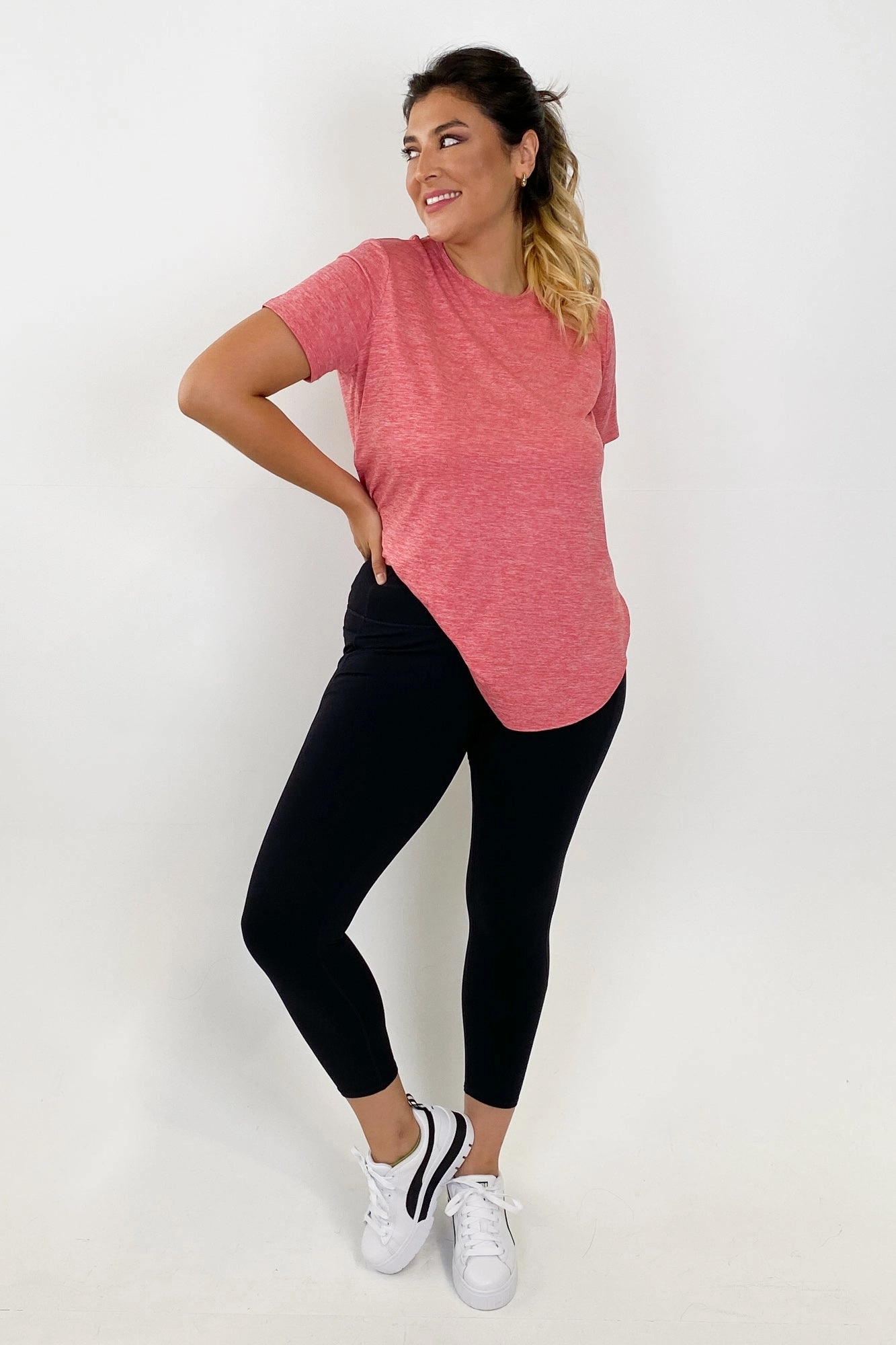 Active Essential Skechers Go Walk High Waisted Legging 7/8 Bold Black