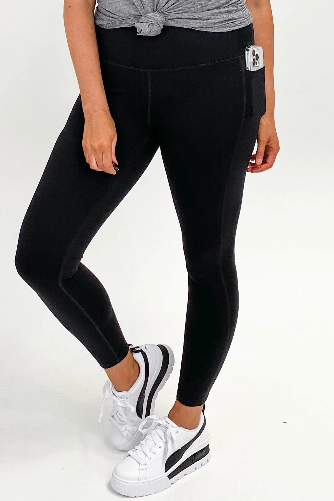 Skechers Go Walk High Waisted Legging Bold Black Tagless Labeling All Ages Stretch Fit